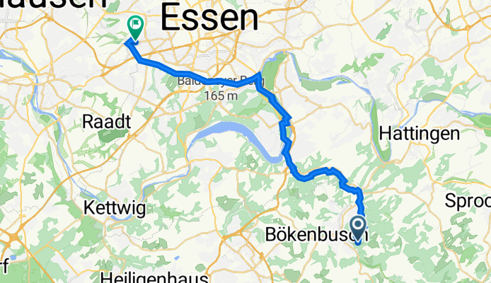 Am Bertram 5, Velbert nach Frohnhauser Straße 447, Essen