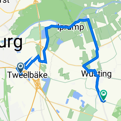 Route nach Ströhenweg 12, Hude