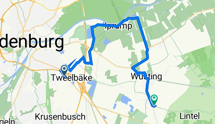Route nach Ströhenweg 12, Hude