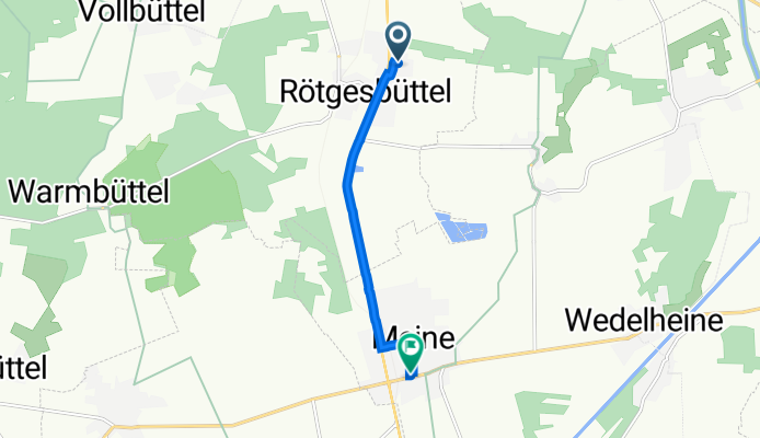 Ginsterweg 6, Rötgesbüttel nach Am Marktplatz 12, Meine