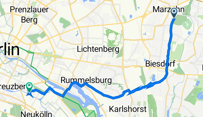 Blumberger Damm, Berlin nach Ohlauer Straße 44, Berlin