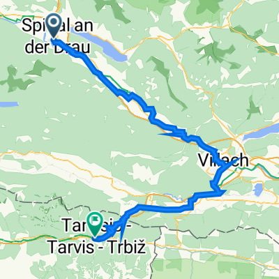 Südtiroler Platz 1–3, Spittal an der Drau nach Via Roma 16, Tarvis