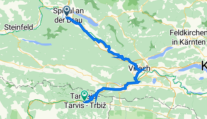 Südtiroler Platz 1–3, Spittal an der Drau nach Via Roma 16, Tarvis