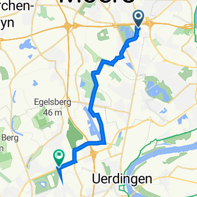 Robertstraße 4, Moers nach Zwingenbergstraße 116, Krefeld