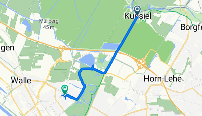 Oberblockland 2, Bremen nach Northeimer Straße 33, Bremen