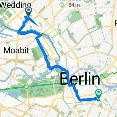 Lütticher Straße 36, Berlin nach Kommandantenstraße 15, Berlin