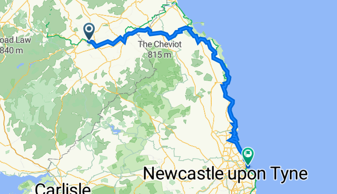 Sunday - Melrose to Tynemouth