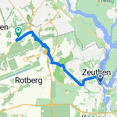 Fontaneallee 4, Zeuthen nach Hans-Grade-Allee 1, Schönefeld