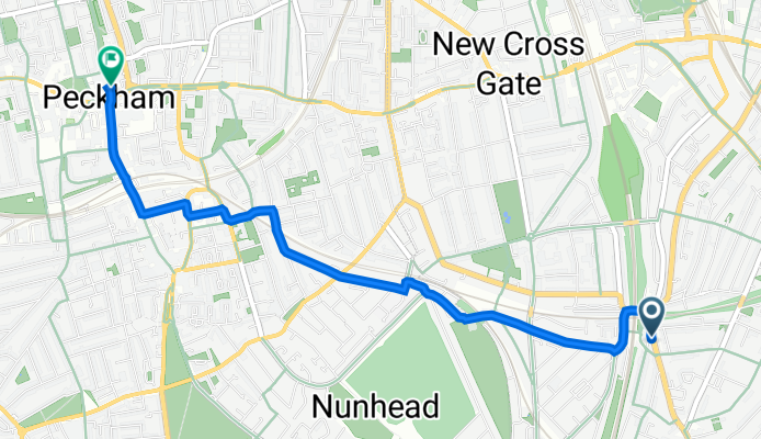 184 Brockley Road, London to 77A Roman House, Peckham High St, London