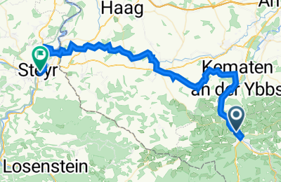 Route in der Bikemap App öffnen