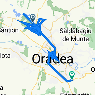 Strada Santăului 15, Oradea to Strada Ogorului 62, Oradea