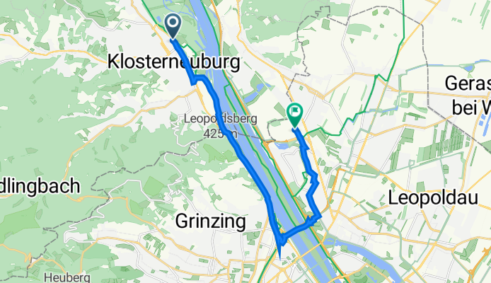 Wasserzeile 33, Klosterneuburg nach Autokaderstraße 35, Wien