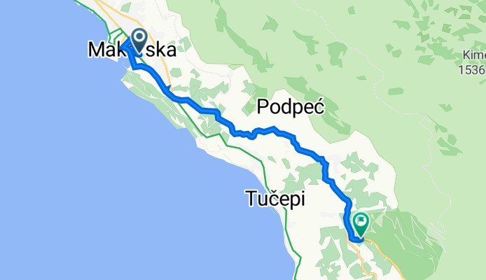 Potok 5, Makarska do Državna Cesta 512, Podgora