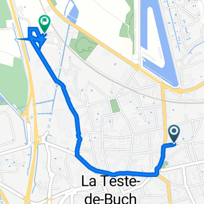 6 Rue Alexandre Lhermite, La Teste-de-Buch à 58 bis Rue Lagrua, La Teste-de-Buch