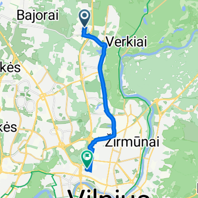 Fizikų g. 4, Vilnius to Linkmenų g. 8A, Vilnius