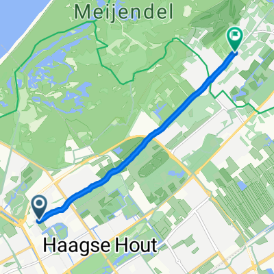 Ruychrocklaan 14, The Hague to Groot Haesebroekseweg 33, Wassenaar