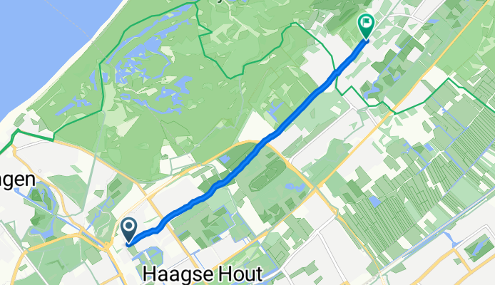 Ruychrocklaan 14, The Hague to Groot Haesebroekseweg 33, Wassenaar