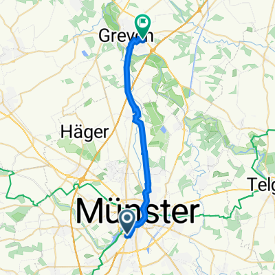 Von Stauffenberg Straße 16, Münster nach Schäferstraße 5, Greven