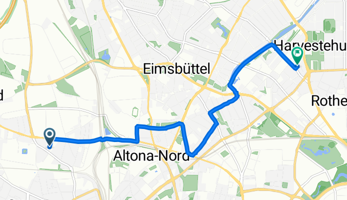 Altona, Hamburg nach Eimsbüttel, Hamburg
