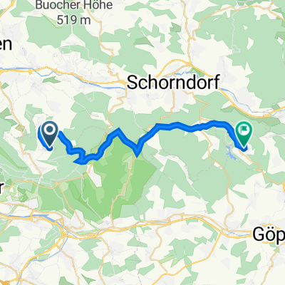 Schauinsland 25, Aichwald nach Rankstraße 5A, Adelberg