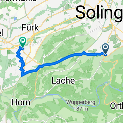 Brühler Straße 209, Solingen nach Höhscheider Straße 44A, Solingen