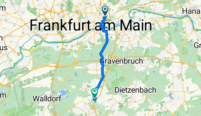 Florstädter Straße 3, Frankfurt am Main nach An der Trift 65, Dreieich