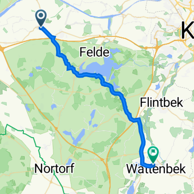 Kieler Straße 4, Bovenau nach Bahnhofstraße 17D, Bordesholm