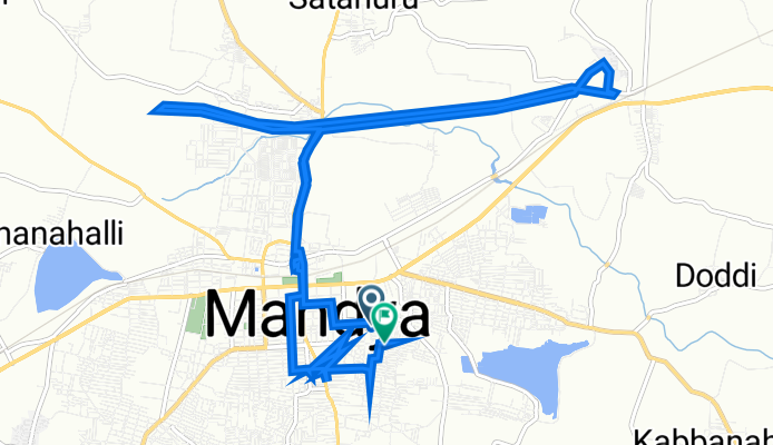 Route to GWC3+H8V, Mandya