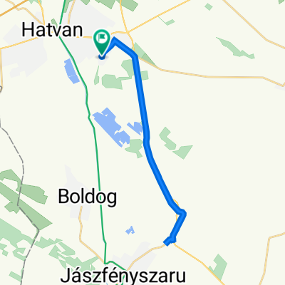 Delelő utca 15, Hatvan to Delelő utca 15, Hatvan