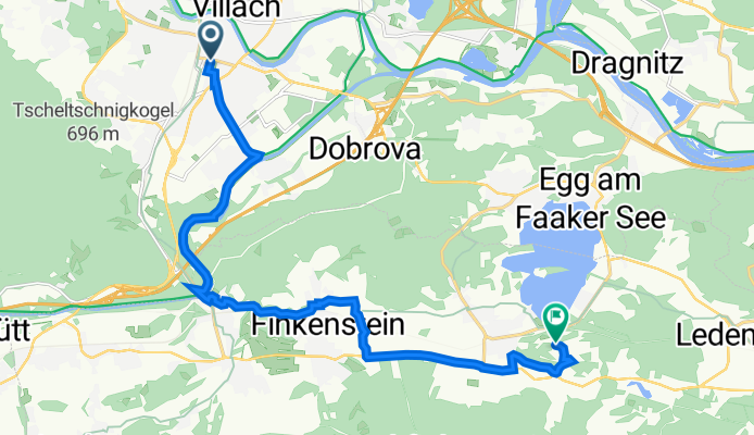 Bertha-von-Suttner-Straße 2, Villach nach Aussichtsweg 30