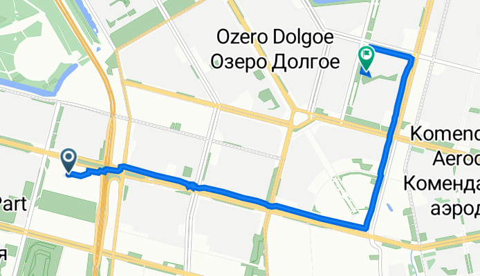 Богатырский проспект, Санкт-Петербург до Маршала Новикова улица, 5А, Санкт-Петербург