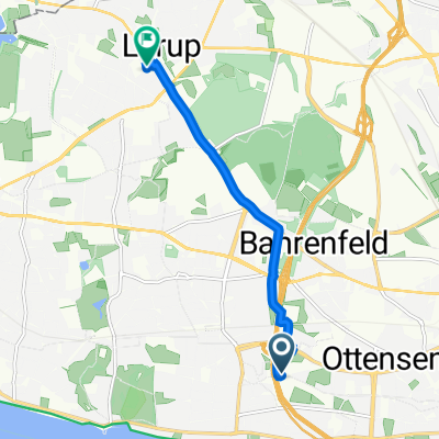 Othmarscher Kirchenweg 168, Hamburg nach Luruper Hauptstraße 139A, Hamburg