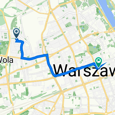Zawiszy 16, Warszawa do Zgoda 13, Warszawa