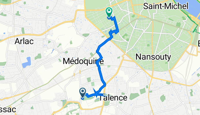 De C5, Talence à Rue Héron 108, Bordeaux