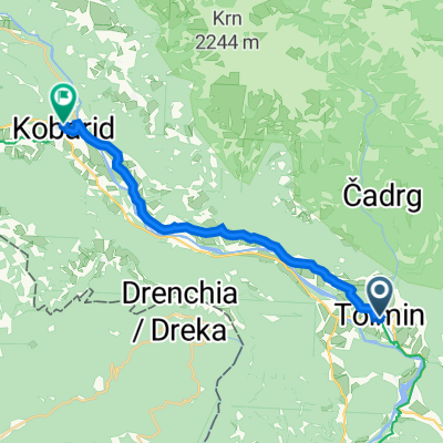 Trg maršala Tita 19 to Trg svobode 13