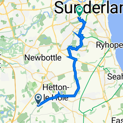 West Rainton, Houghton-le-Spring to 47 Barnard St, Sunderland
