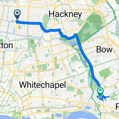 396A A10, London to 86 Copenhagen Pl, London