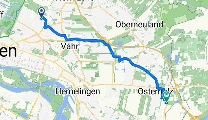 Melchersstraße 12, Bremen nach Hans-Bredow-Straße 19, Bremen