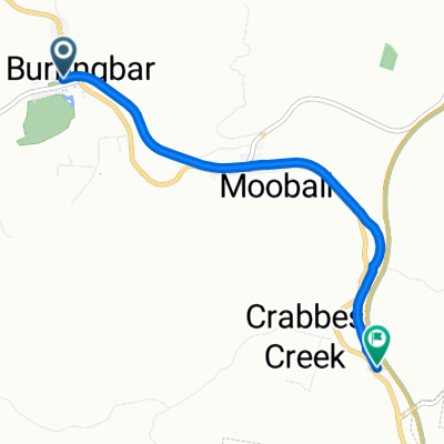Route to 5579–5591 Tweed Valley Way, Crabbes Creek