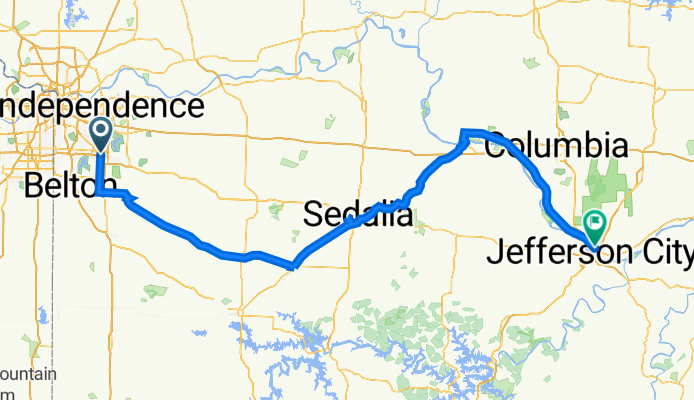 Katy trail from lees summit to Jeff city
