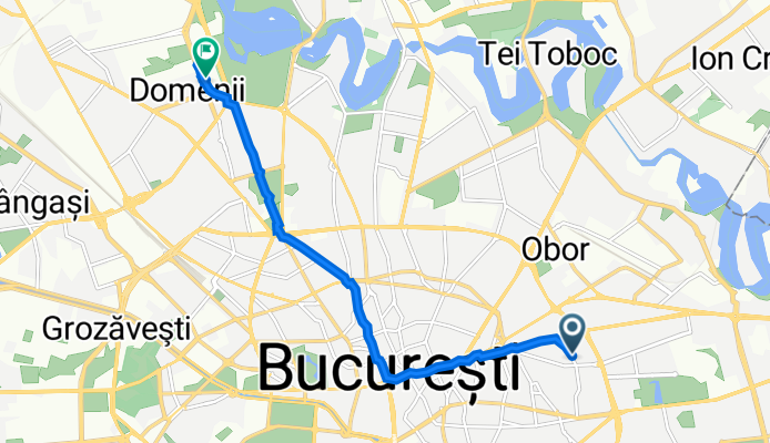 Strada Agricultori 36, București to Bulevardul Mărăști Bulevardul Mărăşti 18-20, București