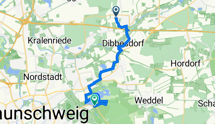 Am Sundern 16, Braunschweig nach Nehrkornweg 1A, Braunschweig