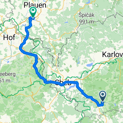 Mariánské Lázně - Taltitz 106 km