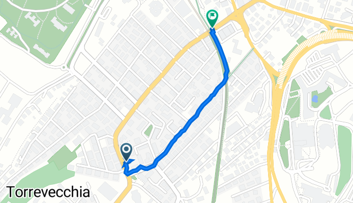 Da Via di Torrevecchia 147, Roma a Viale dei Monfortani 51, Roma