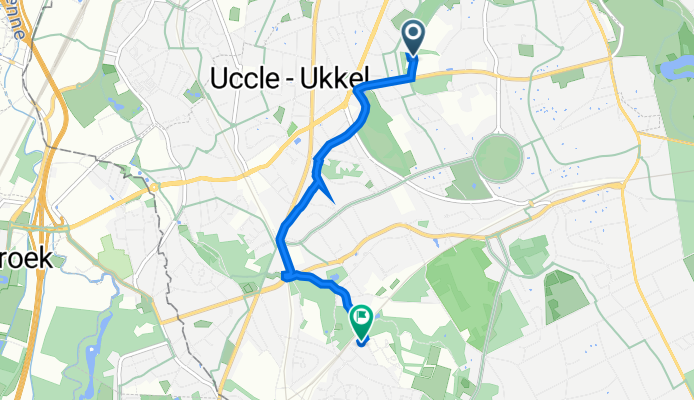Square de Fré 1, Uccle to Avenue de l'Hélianthe 29, Uccle