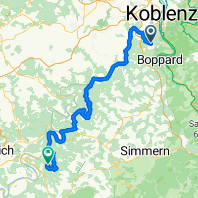 Koblenz-Mosel bis nach Traben Trabach
