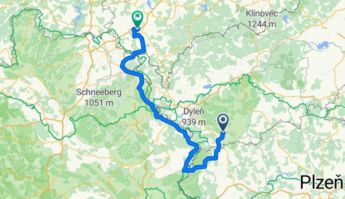 Mariánské Lázně - Taltitz 152 km