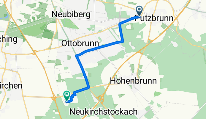 Äußere Ottobrunner-Straße, Putzbrunn nach Zusestraße 6, Brunnthal