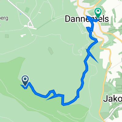 Straße ohne Straßennamen, Dannenfels nach Bennhauser Straße 11, Dannenfels