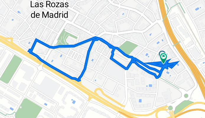 Calle de la Jabonería, 16, Las Rozas de Madrid a Calle Gredos, 5, Las Rozas de Madrid